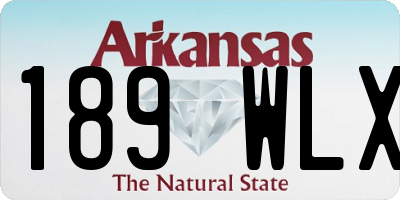 AR license plate 189WLX