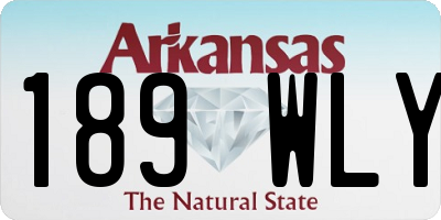 AR license plate 189WLY