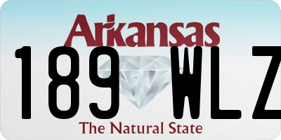 AR license plate 189WLZ