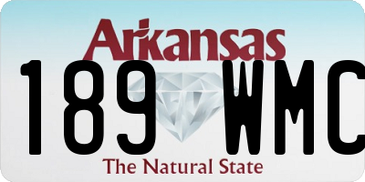 AR license plate 189WMC