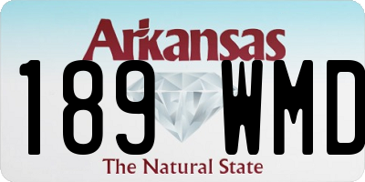 AR license plate 189WMD