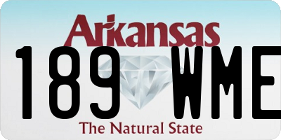 AR license plate 189WME