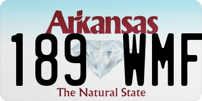AR license plate 189WMF