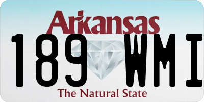 AR license plate 189WMI
