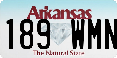 AR license plate 189WMN