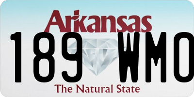 AR license plate 189WMO