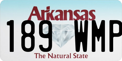 AR license plate 189WMP