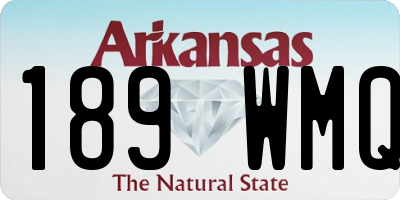 AR license plate 189WMQ