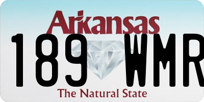 AR license plate 189WMR