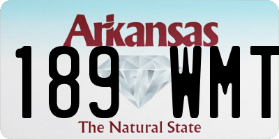 AR license plate 189WMT