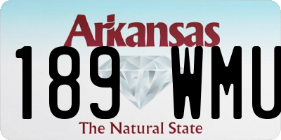 AR license plate 189WMU