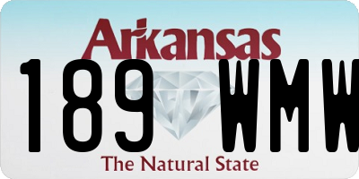 AR license plate 189WMW