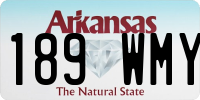 AR license plate 189WMY