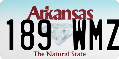 AR license plate 189WMZ