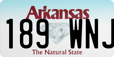 AR license plate 189WNJ
