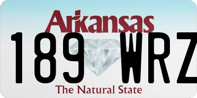 AR license plate 189WRZ