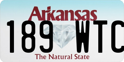 AR license plate 189WTC