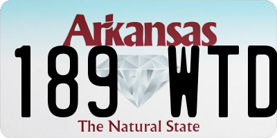 AR license plate 189WTD