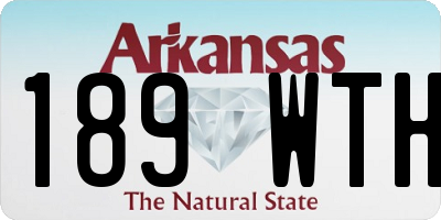 AR license plate 189WTH