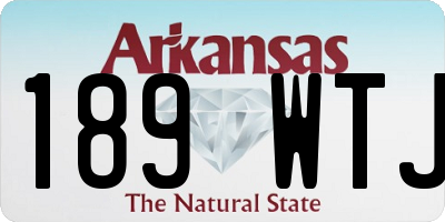 AR license plate 189WTJ