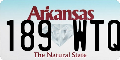 AR license plate 189WTQ