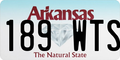 AR license plate 189WTS