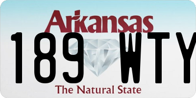 AR license plate 189WTY
