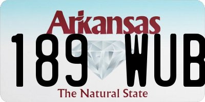 AR license plate 189WUB