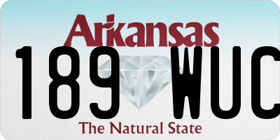 AR license plate 189WUC