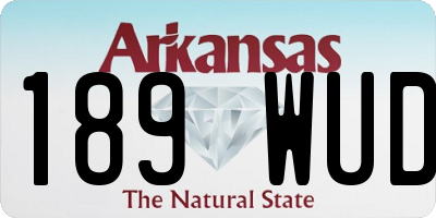 AR license plate 189WUD