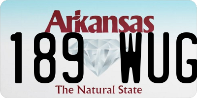 AR license plate 189WUG