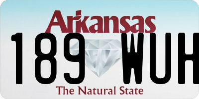 AR license plate 189WUH