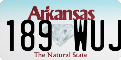 AR license plate 189WUJ