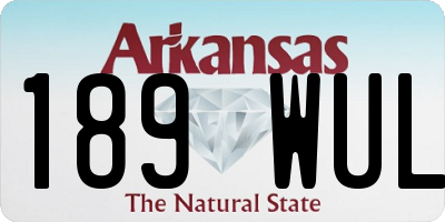 AR license plate 189WUL