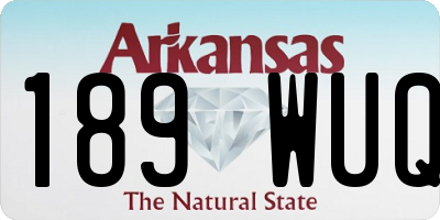 AR license plate 189WUQ