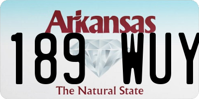 AR license plate 189WUY