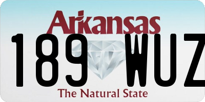 AR license plate 189WUZ