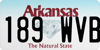 AR license plate 189WVB