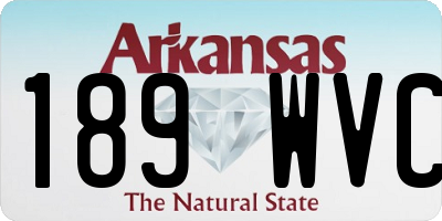 AR license plate 189WVC