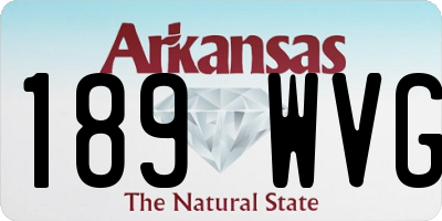AR license plate 189WVG