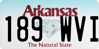 AR license plate 189WVI