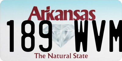 AR license plate 189WVM