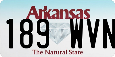 AR license plate 189WVN