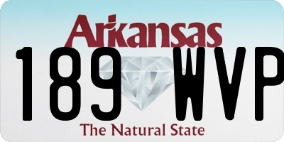 AR license plate 189WVP