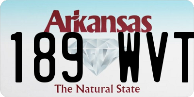 AR license plate 189WVT