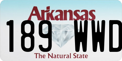 AR license plate 189WWD
