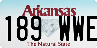 AR license plate 189WWE
