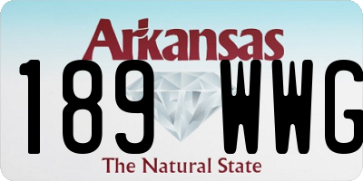 AR license plate 189WWG