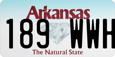 AR license plate 189WWH