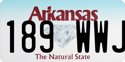 AR license plate 189WWJ